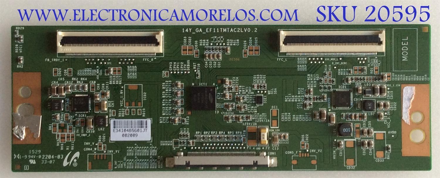 T-CON SUMMIT / LJ94-34104B / 14Y_GA_EF11TMTAC2LV0.2 / PANEL LSC400HF09 / MODELO LE4036