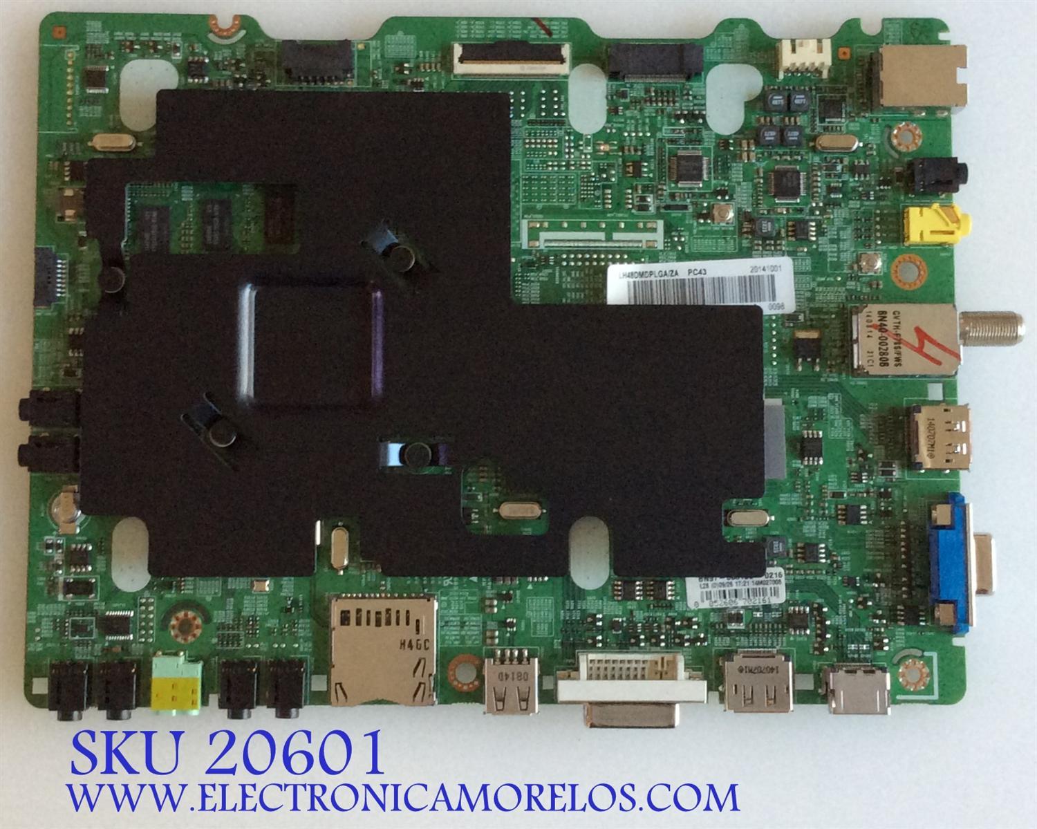 MAIN / SAMSUNG BN94-07408S / BN41-02186B / BN41-02186A / BN97-08315E / PANEL CY-GH048BGLVZH / MODELO LH48DMD / LH48DMDPLGA/ZA SS01
