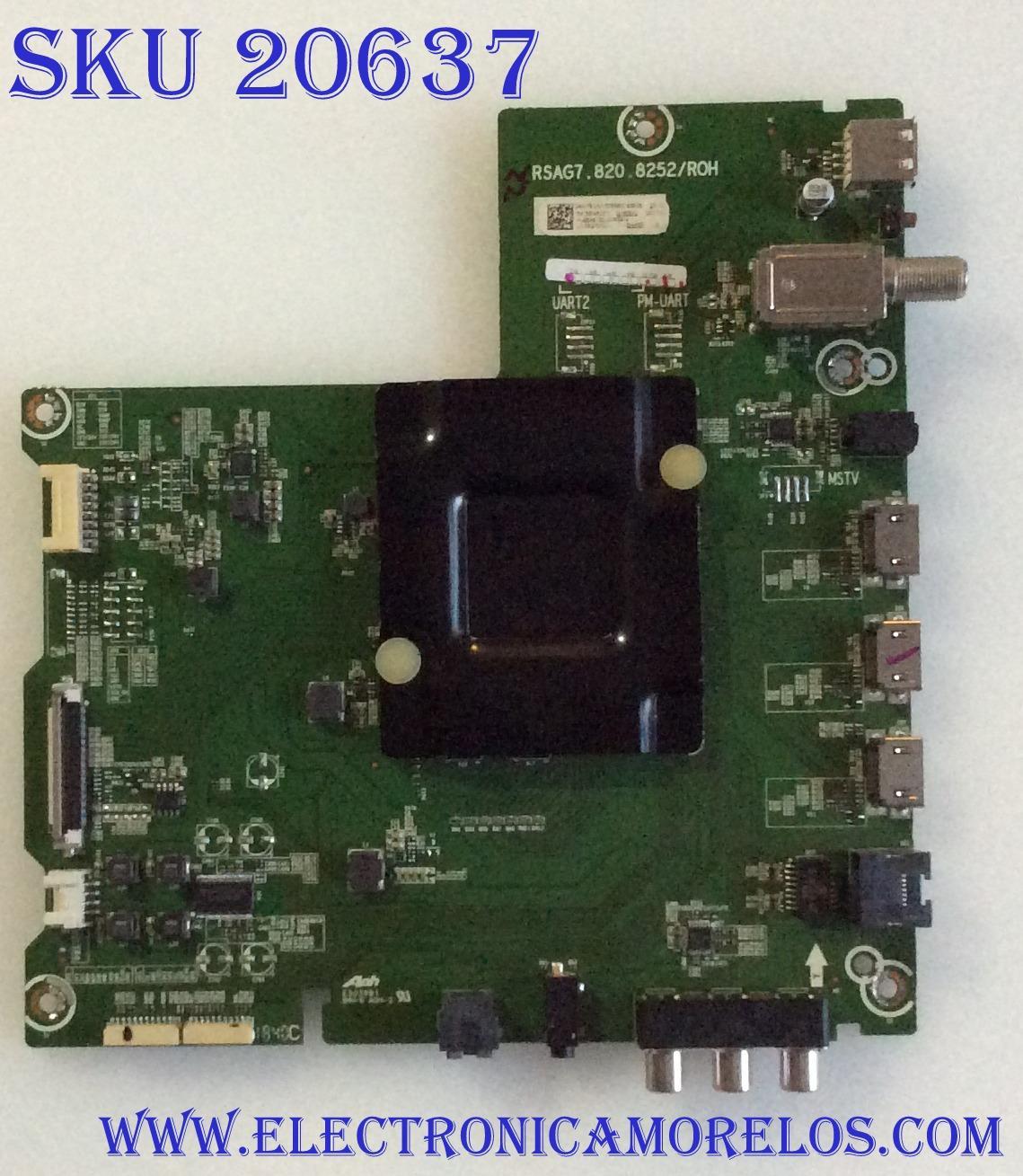 MAIN SHARP / 240178C / RSAG7.820.8252/ROH / 240177C / HU58A6130UWR/3414 / PANEL HD580S1U02-L1\S0\GM\CKD\ROH / MODELOS LC-58Q7370U / 58R7E1