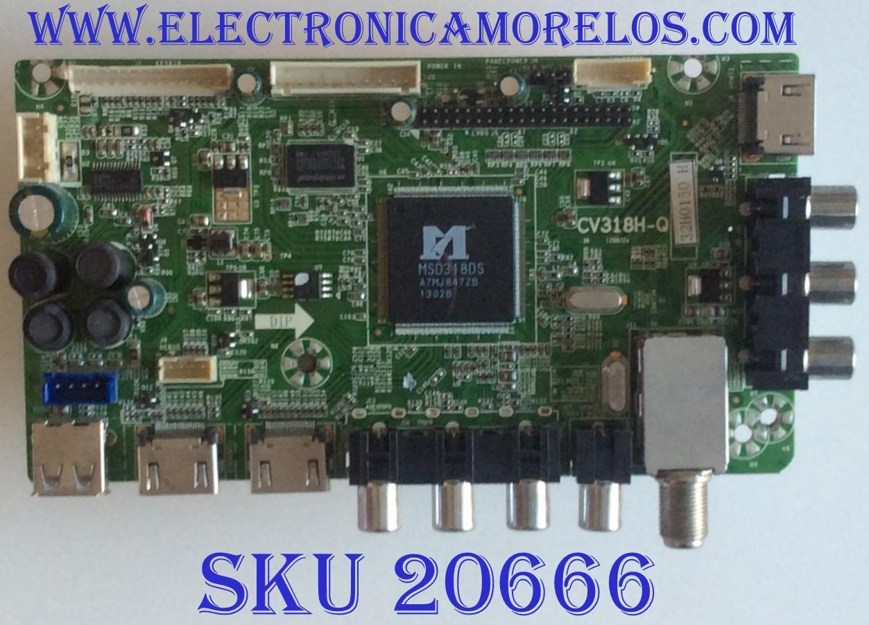 MAIN WESTINHOUSE / 32H0150 H / CV318H-Q / RX-130131 / 1.80.37.00002 / PANEL'S T500HVN01.0 / D500D3-GW50-COX / MODELOS DW46F1Y1 / 50RGE 50G182571H