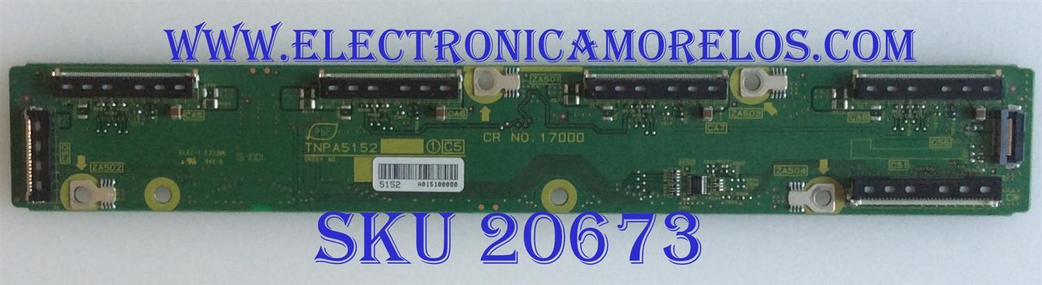 BUFFER PANASONIC / TNPA5152 / CR NO. 17000 / PANEL MC127T19P13 / MODELO TC-P50VT25