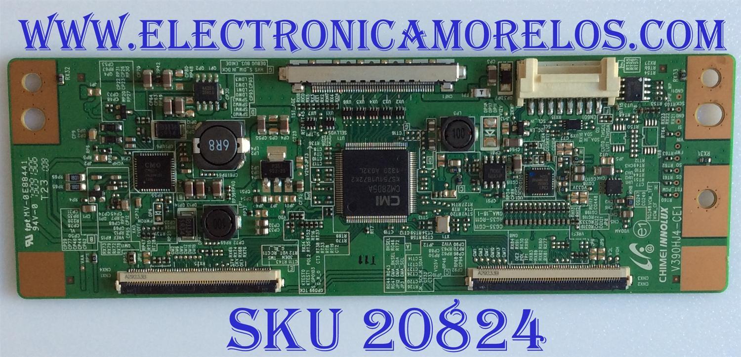 T-CON SAMSUNG / V390HJ4-CE1 / 3G3P4DTT / PANEL CY-DF390BGMV1H / MODELO