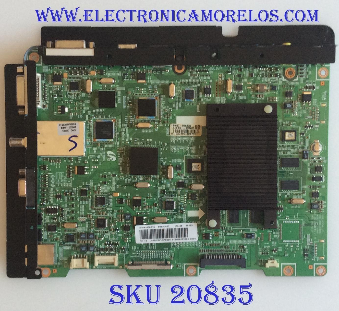 MAIN SAMSUNG / BN94-05657Q / BN41-01869A / BN97-06630G / PANEL LTJ460HN08-V / MODELO LH46MEBPLGA/ZA SS01