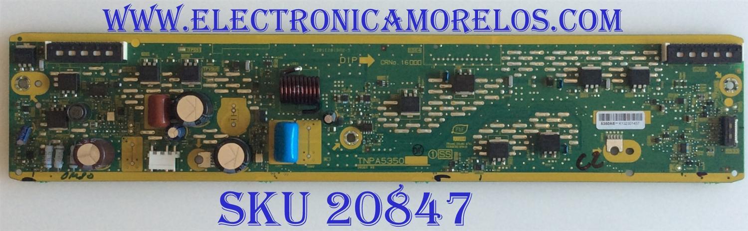 X-SUS PANASONIC / TNPA5350AE / TNPA5350 / 5350AE / PANEL MC106FU1411 / MODELO TC-P42S30