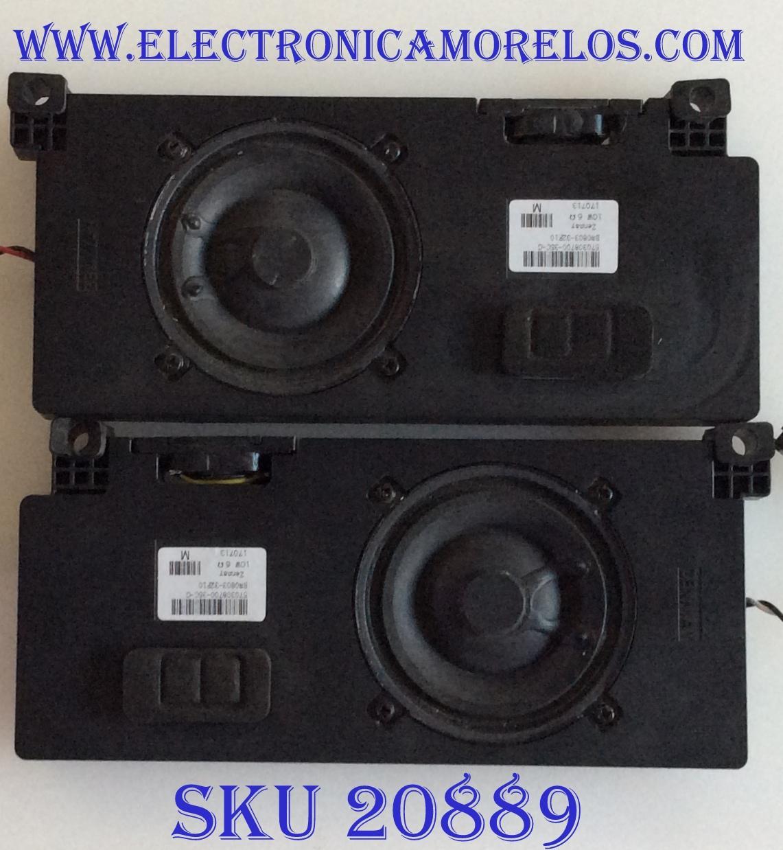 KIT DE BOCINAS PARA TV VIZIO / 570308700-35C-G / BW0803-32F10 / 170713 / MODELO D65-F1