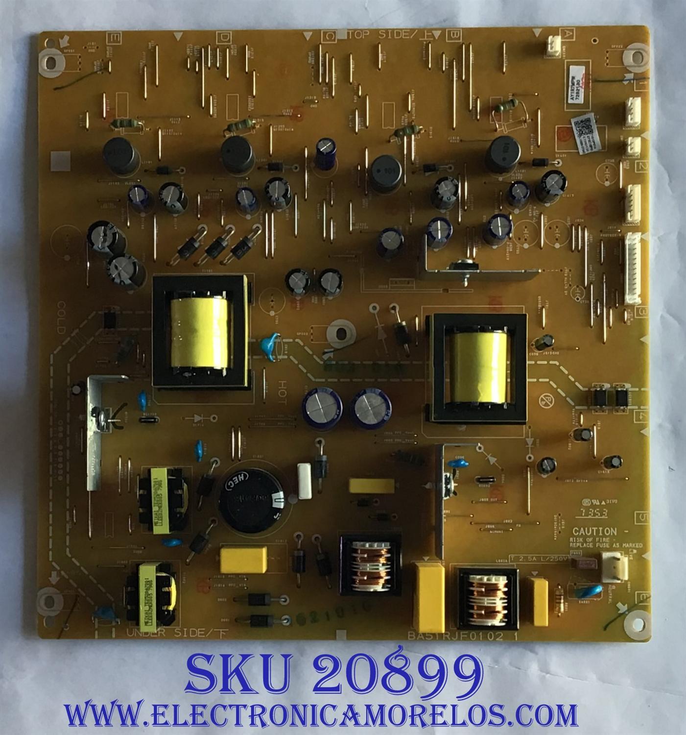 FUENTE DE PODER PARA TV PHILIPS / NUMERO DE PARTE AY1R7MPW / BA51RJF0102 1 / BA51RJF01021 / AY1R7-MPW / AY1RRMPW-001 / MODELOS 55PFL5402/F2  / 55PFL5402/F7