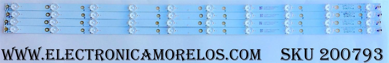 KIT DE LED PARA TV / VIZIO 01N77-A / 210BZ10D0435 / GJ-2K16-D2P5-400-D410-V3-(Pitch 84 mm) / MODELO D40U-D1 LTTETVHS / PANEL TPT400UA-FN05.S REV.SG01A	 - Imagen 1