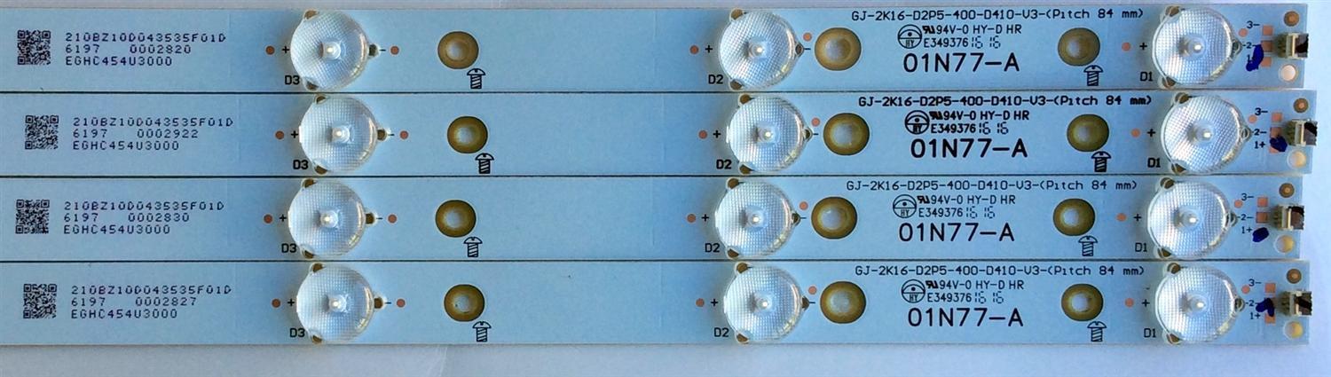KIT DE LED PARA TV / VIZIO 01N77-A / 210BZ10D0435 / GJ-2K16-D2P5-400-D410-V3-(Pitch 84 mm) / MODELO D40U-D1 LTTETVHS / PANEL TPT400UA-FN05.S REV.SG01A	 - Imagen 2