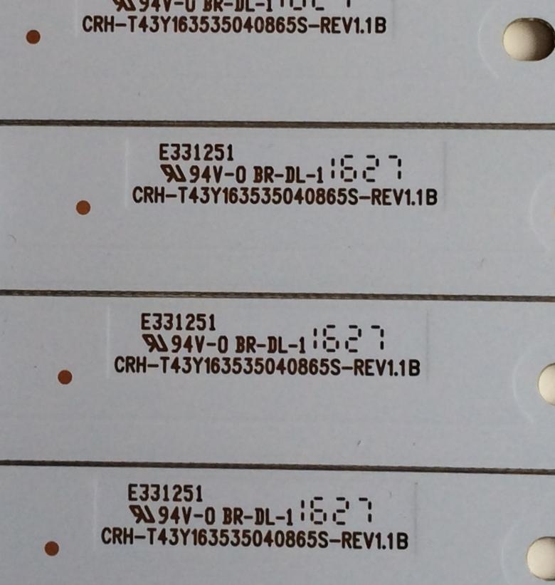 KIT DE LED PARA TV (4 PIEZAS) / ELEMENT CRH-T43Y163535040865S / CRH-T43Y163535040865S-REV1.1B / 21005050 / A9L07J2ECA367BT / MODELOS ELST4316S D6A1M / ELST4316S G6E0M / ELST4316S H6E0M / ELST4316S J6E0M / PÁNEL LC430DUY(SH)(A1)	 - Imagen 3