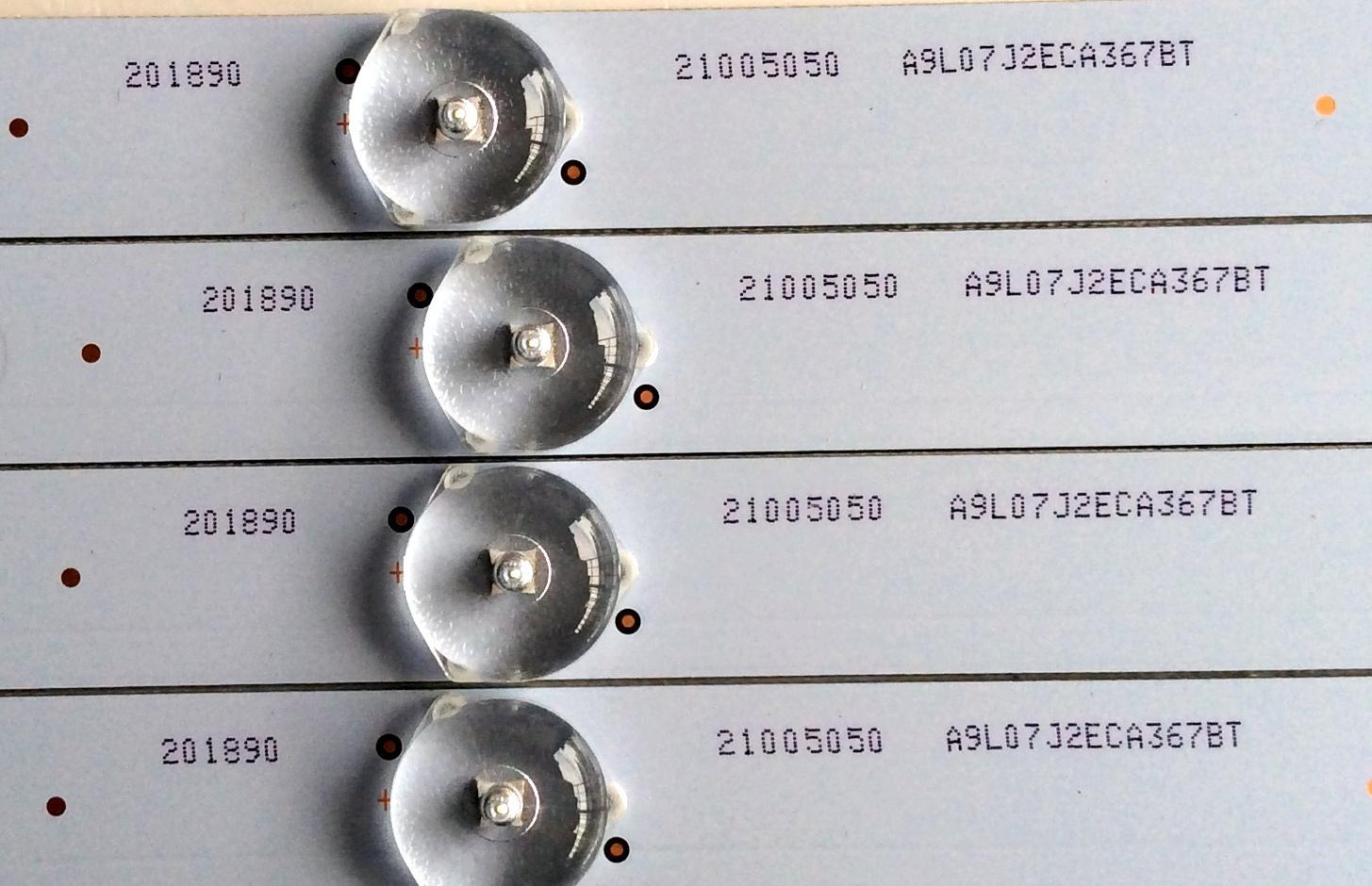 KIT DE LED PARA TV (4 PIEZAS) / ELEMENT CRH-T43Y163535040865S / CRH-T43Y163535040865S-REV1.1B / 21005050 / A9L07J2ECA367BT / MODELOS ELST4316S D6A1M / ELST4316S G6E0M / ELST4316S H6E0M / ELST4316S J6E0M / PÁNEL LC430DUY(SH)(A1)	 - Imagen 2