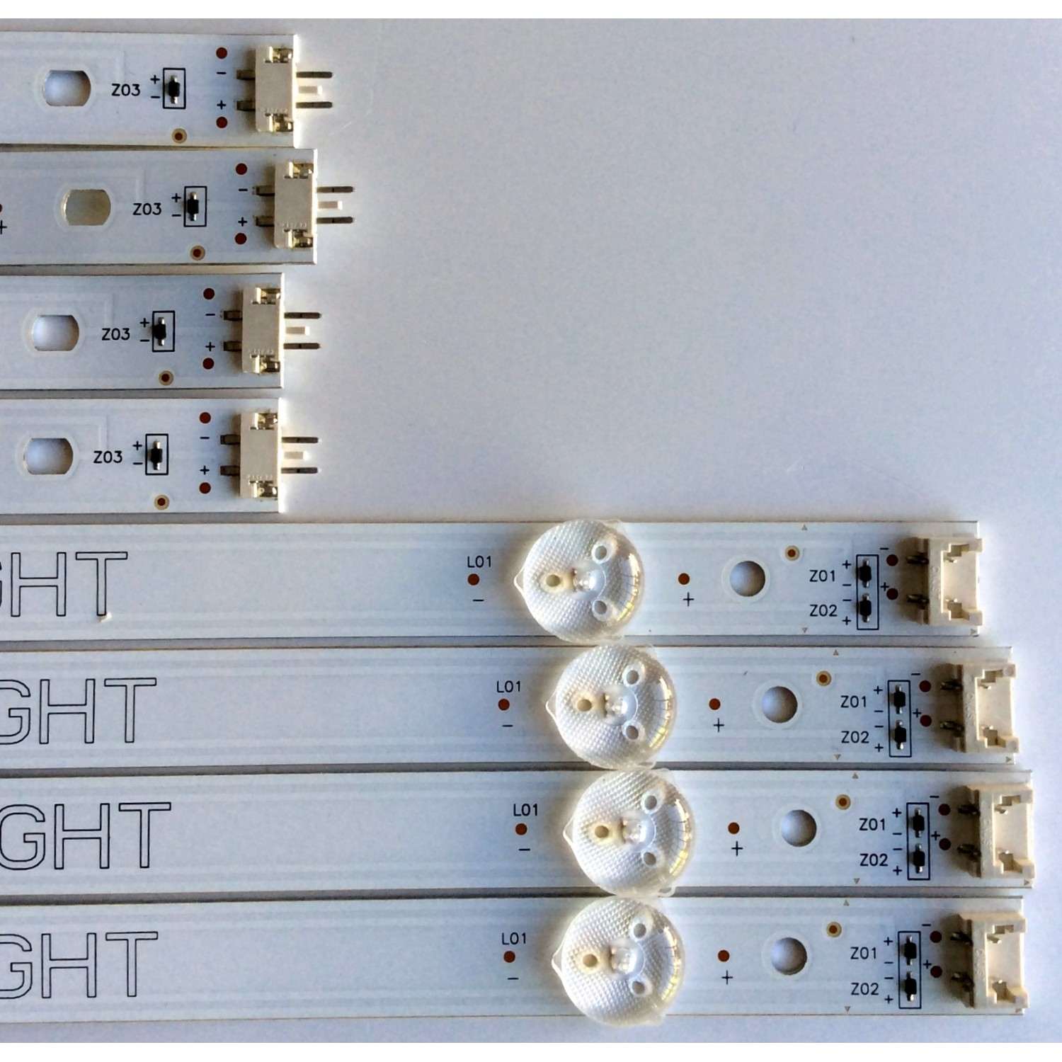 KIT DE LED´S PARA TV (8 PIEZAS) / LG NC490DGG-AAFX1-41CA / NC490DGG-AAFX1-41CAGAN01-1255A-P1 / NC490DGG-AAFX1-41CAGAN01-1256A-P1 / PANEL´S NC490DGG-AAFX3 / NC490DGE-SADP3 / MODELO 49UJ6300-UA.BUSYL0F / 49UJ6350-UC.BWM4LJM - Imagen 3