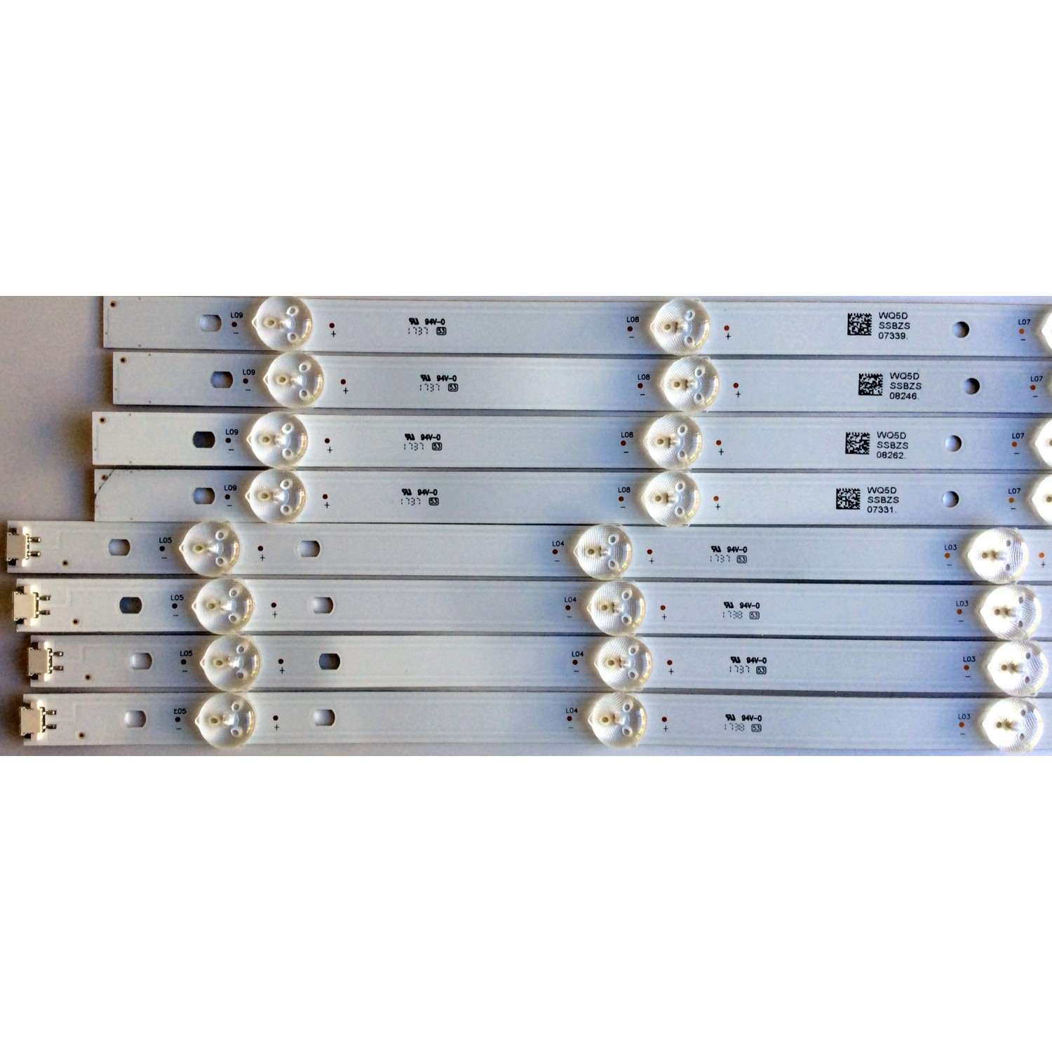 KIT DE LED´S PARA TV (8 PIEZAS) / LG NC490DGG-AAFX1-41CA / NC490DGG-AAFX1-41CAGAN01-1255A-P1 / NC490DGG-AAFX1-41CAGAN01-1256A-P1 / PANEL´S NC490DGG-AAFX3 / NC490DGE-SADP3 / MODELO 49UJ6300-UA.BUSYL0F / 49UJ6350-UC.BWM4LJM - Imagen 4