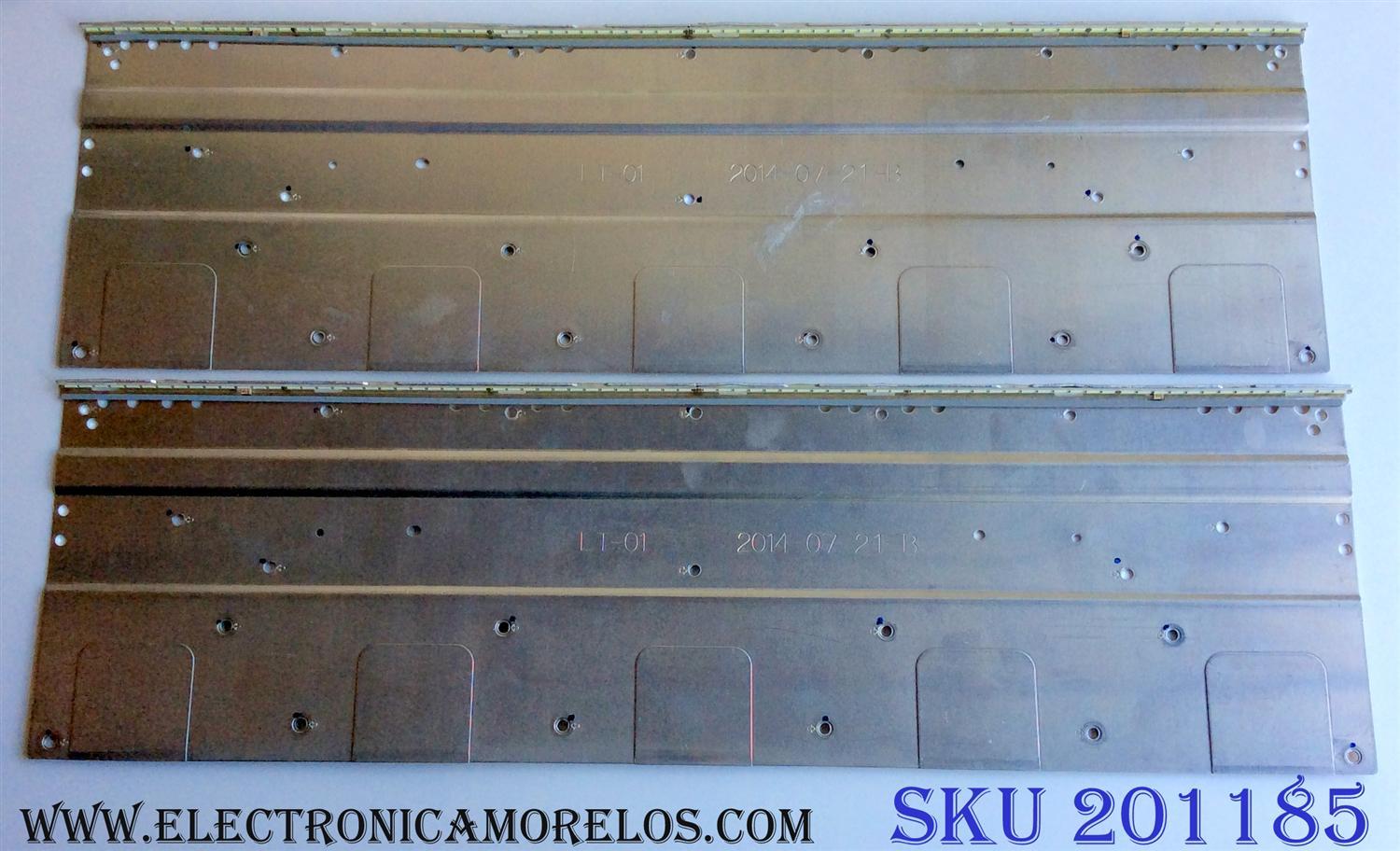 KIT DE LED´S PARA TV (2 PIEZAS) / UPSTAR KJ55E40R-ZC15A-02 / KJ55E40L-ZC15A-02 / PANEL KM0550LSHU01 / KM0550LSHV01 / UPSTAR D55WX CA14ZE