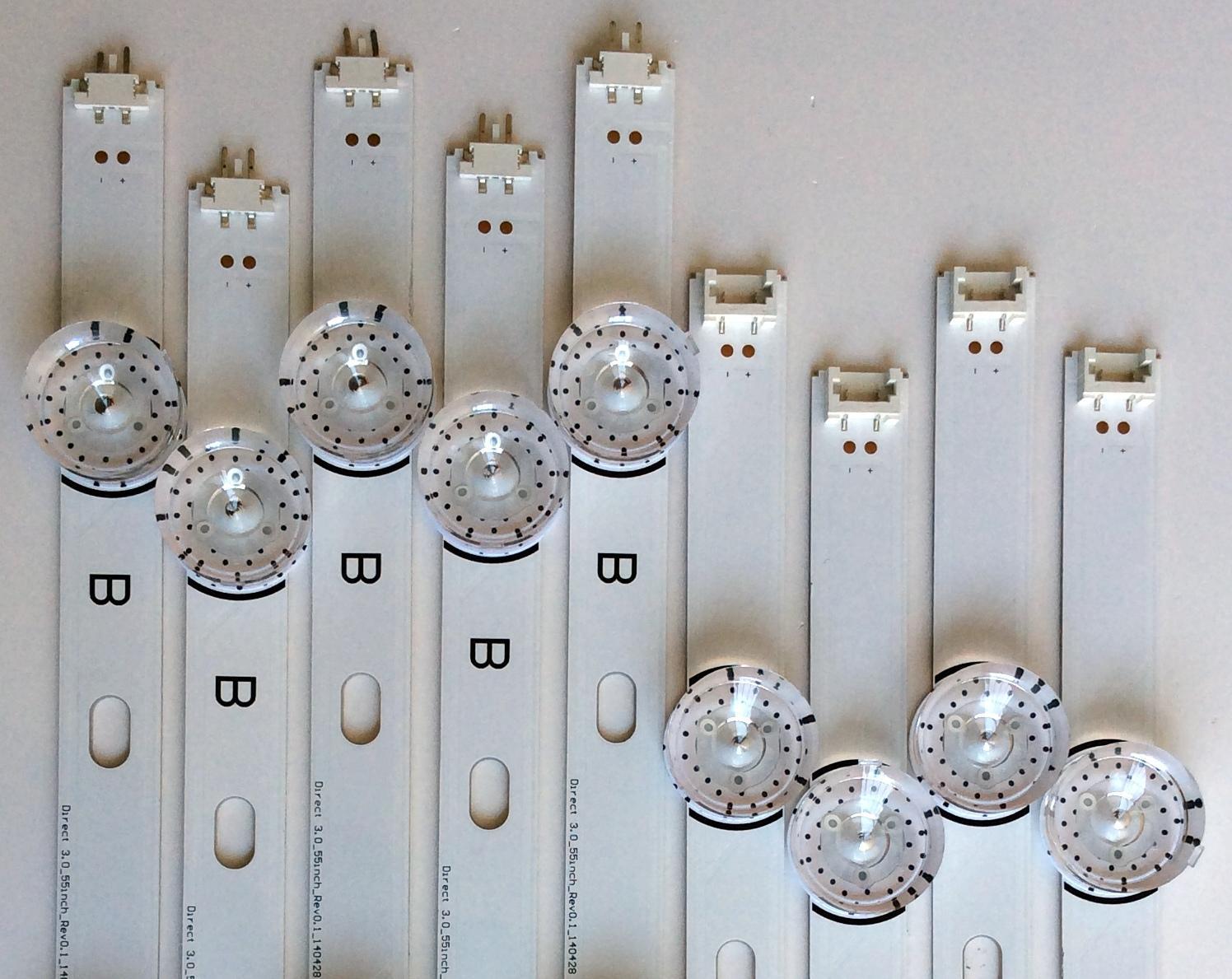 KIT DE LED´S PARA TV ((INCOMPLETO SOLO 9 PIEZAS)) / LG 3.0_55INCH_REV0.1_140428 / 25N1A / 25R1A / PANEL LC550DUE (MG)(A3) / MODELO 55" - Imagen 4