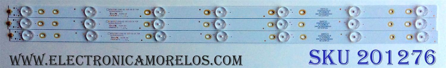 KIT DE LED´S PARA TV (3 PIEZAS) / VIZIO HFSX32D07-21AG-02 / 303HX320031 / HFSX32D07-21AG-02 2017-03-31 7S1P / 2010030291-8 / GC320M29 / PANEL BOEI320WX1-01 / MODELO D32HN-E4 LHBFVMKT - Imagen 1