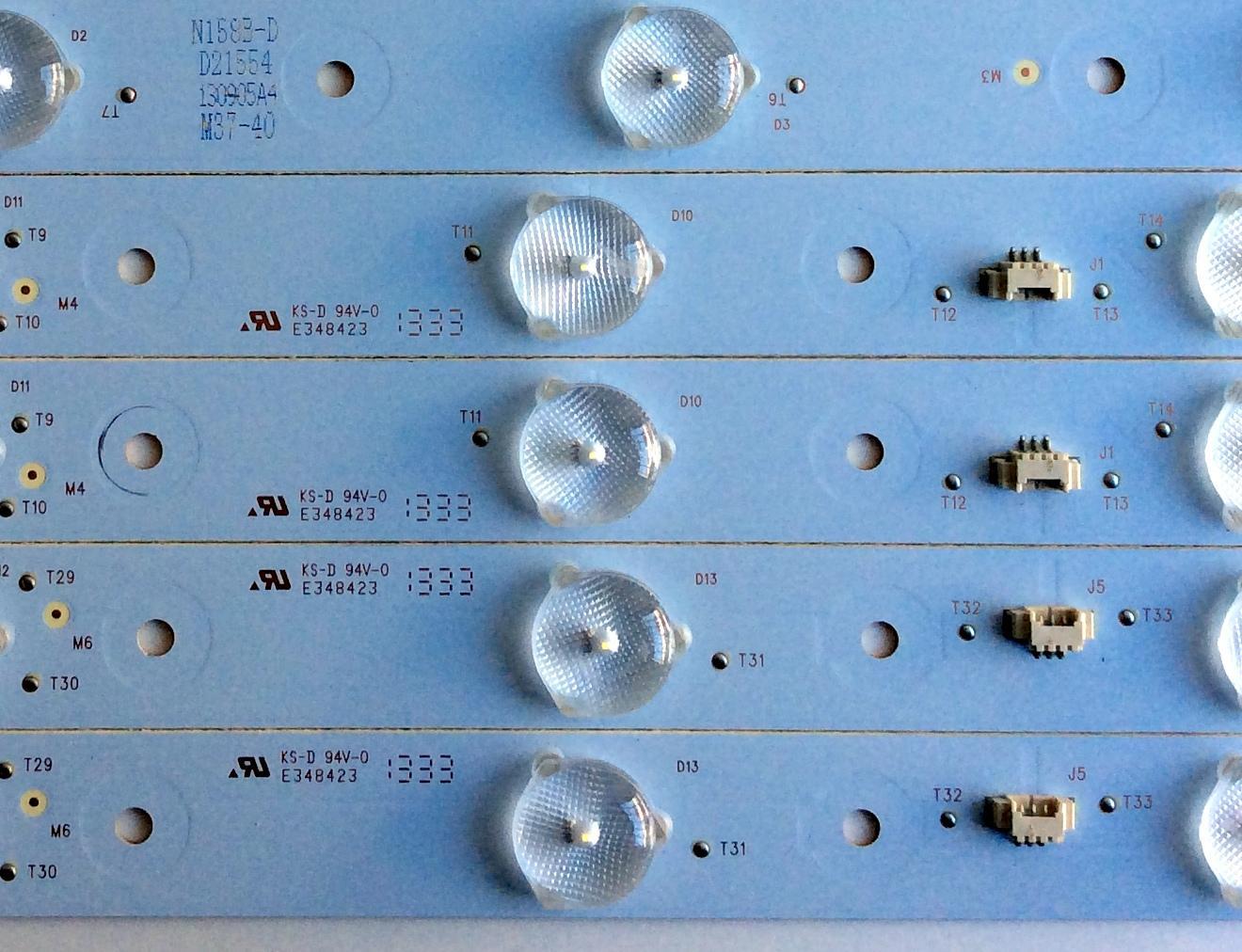 KIT DE LED´S PARA TV (8 PIEZAS) / PIONEER LED39D11-ZC14-01(C) / LED39D11-ZC14-02(C) / LED39D11-ZC14-03(C) / LED39D11-ZC14-04(C) / 30339011213 / 30339011214 / 30339011215 / 30339011216 / 130905A4 / M37-40 / E348423 / PANEL V390HJ1-P02 / MODELO PLE-3903FHD - Imagen 5