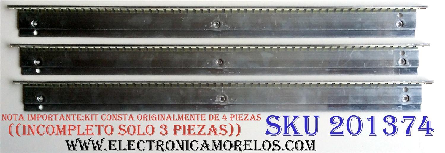 KIT DE LED´S PARA TV (SOLO 3 PIEZAS) / ((INCOMPLETO)) / RCA DBT420004DWR01 / DBT420004DWL01 / E88441  / PANEL V420H2-L01 / MODELO LED42A45RQ