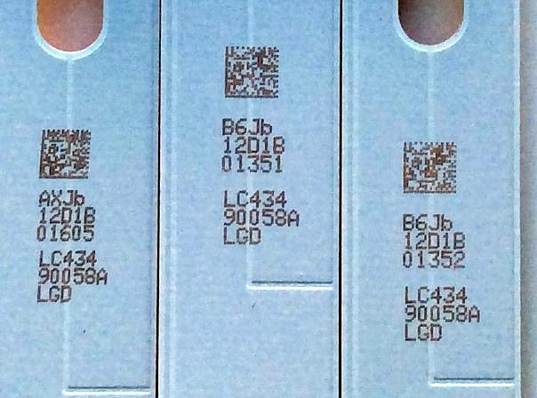 KIT DE LED´S PARA TV (3 PIEZAS) / LG LC43490058A / LC434 90058A / LG Innotek 17Y 43inch_ A-Type LED_ARRAY_Rev0.0_160926 / B6JB 12D1B / AXJB 12D1B / B6JB12D1B / AXJB12D1B / PANEL NC430DUE-AAFX1 / MODELOS 43LJ5500-UA / 43LJ5500-UA AUSYLJM / BUSYLJM - Imagen 3