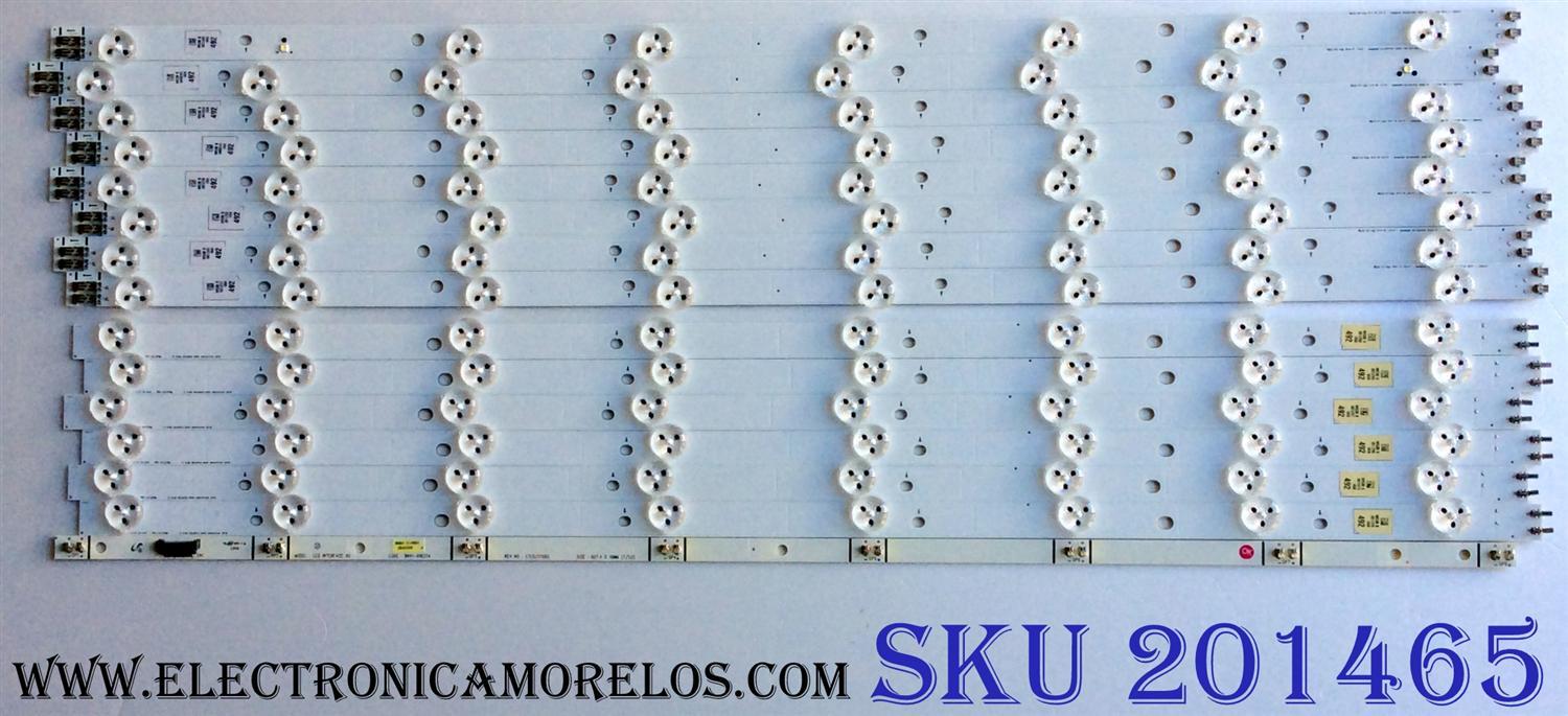 KIT DE LED´S PARA TV (14 PIEZAS) SAMSUNG 2012SVS60 3228 FHD LEFT08 REV1.1 120410 ( 8 PIEZAS ) / SLED 2011SVS60 3228 RIGHT08 REV1.0 (6 PIEZAS) / PANEL´S DE600CGS-V1 / CY-DE600CGS-V1 / MODELOS UN60EH6050 / UN60EH6050FXZA HS01
