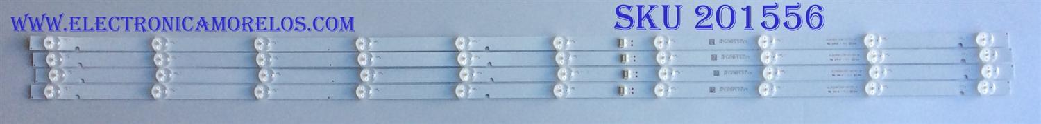 KIT DE LED´S PARA TV (4 PIEZAS) / LG JL.D490A1330-001BS-M / YAL13-01030300-04 / PANEL SDL490WY (LD0-912) REV.00 / MODELO 49UJ6200-UA / 49UJ6200-UA.CUS4LH
