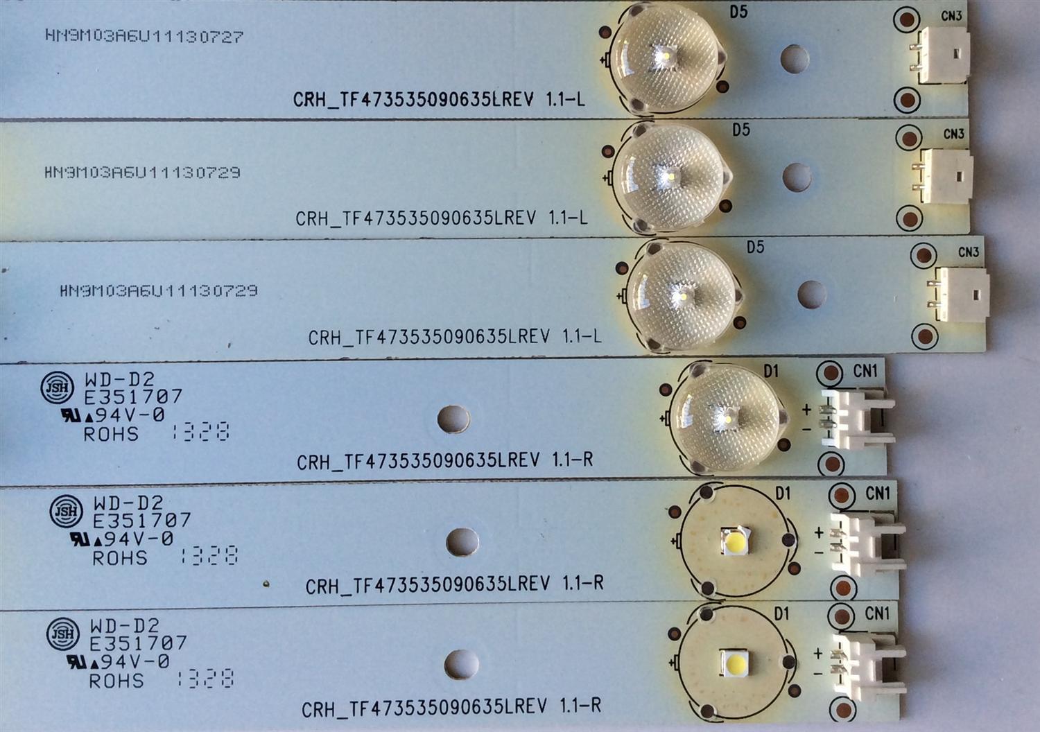 KIT DE LED´S PARA TV / ((INCOMPLETO SOLO 8 PIEZAS)) LSC470HN05-B01 / T470HVN01.V2 / CRH_TF473535090635LREV 1.1-R / CRH_TF473535090635LREV 1.1-LC / MODELOS ELEMENT ELEFT471 / SEIKI SE47FY19 /	 - Imagen 2
