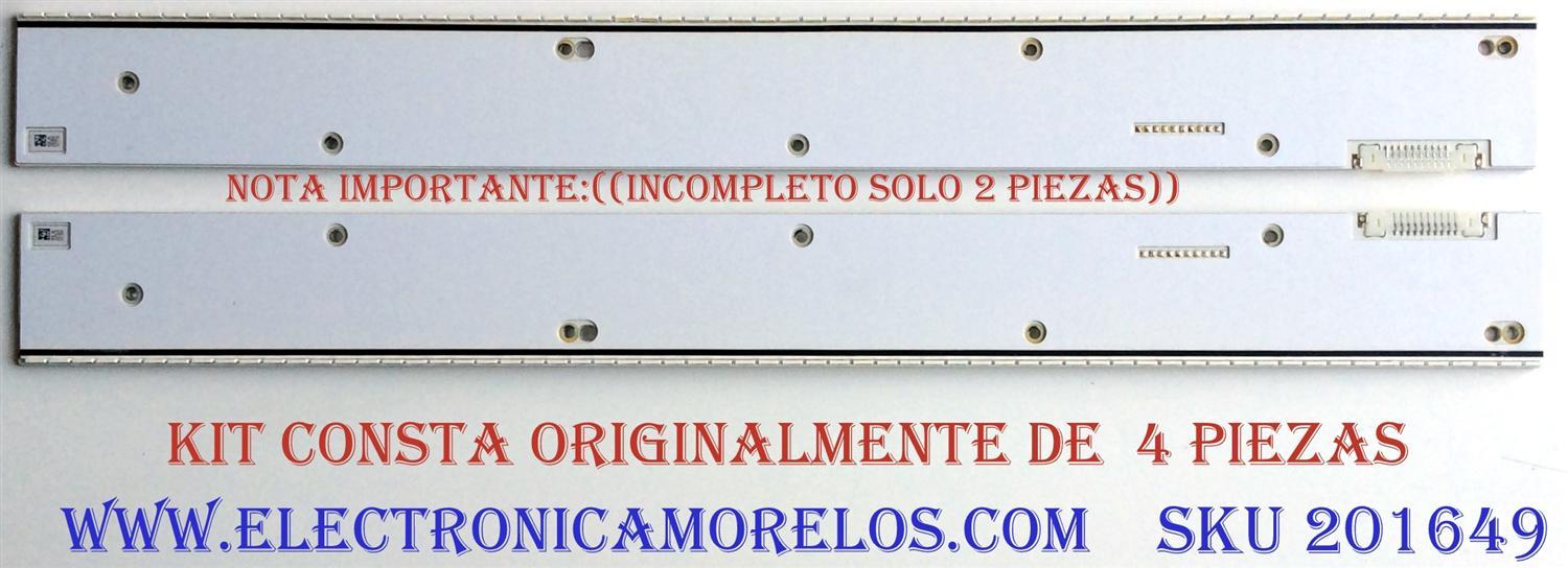 KIT DE LED'S PARA TV (SOLO 2 PIEZAS) / ((INCOMPLETO)) / SAMSUNG BN96-32155A / BN96-32156A / 32155A / 32156A / PARTES SUSTITUTAS BN96-32156A / BN96-32157A / PANEL LSF750FF01-G03 / MODELOS UN75HU8550FXZA / UN75HU8500FXZA