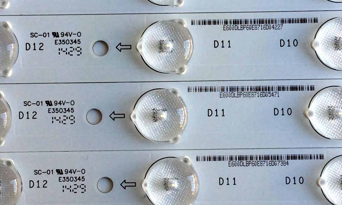 KIT DE LED'S PARA TV (16 PIEZAS) / VIZIO E600DLB021-004 / E350345 / E600DLBP60E8716D / PANEL'S S600FU1-1 / S600FU1-3 / MODELOS P602UI-B3 / P602UI-B3 LFTRRDAQ / P602UI-B3 LFTRRDAR - Imagen 3