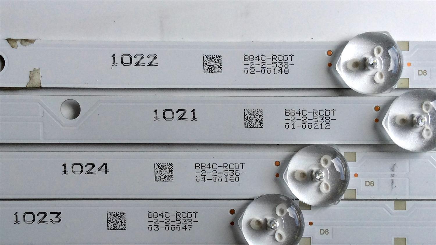 KIT DE LED'S PARA TV (4 PIEZAS) / VIZIO IC-C-VZAA48D828A / IC-C-VZAA48D828B / IC-C-VZAA48D828C / IC-C-VZAA48D828D / PANEL LSC480HN08 / MODELO D48F-F0 - Imagen 5