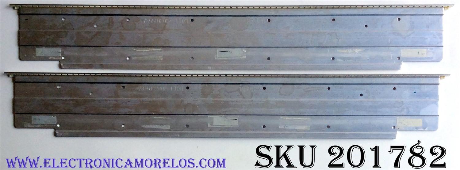 KIT DE LED'S PARA TV (2 PIEZAS) / VIZIO  7355T02.002- 1-DX1 / 12702N / E88441 / E150504 / PANEL T550HVN01.5 / MODELO M550VSE