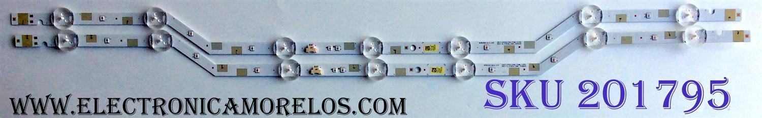 KIT DE LED'S PARA TV (2 PIEZAS) / SAMSUNG BN96-43667A / V7DN-320SM1-R1 /  / 43667A / LM41-00420A / PANEL'S CY-JM032BGLR2V / CY-JM032BGLV1H / MODELOS UE32M5000 / UE32M5002 / UE32M5005 / UE32M5075 / UN32M530D / UN32M5300