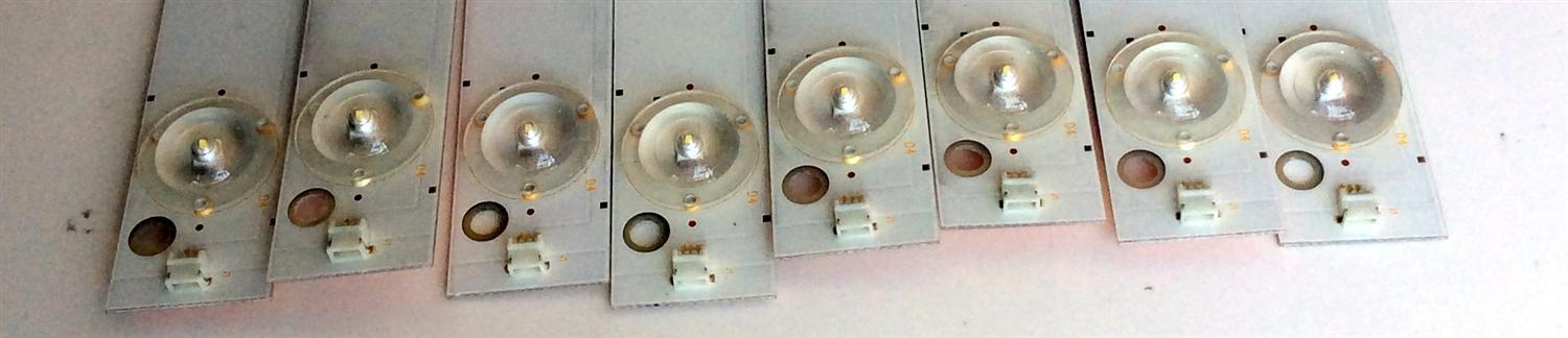 KIT DE LED'S PARA TV (8 PIEZAS) / INSIGNIA 500TV03 V0 / CX-50S12E01 / E74739 / CX-50S12E01-3DDN2-0-T-522 / PANEL T500HVN07.5 / 96.50S12.C01 / PANEL NS-50D420NA16 - Imagen 2