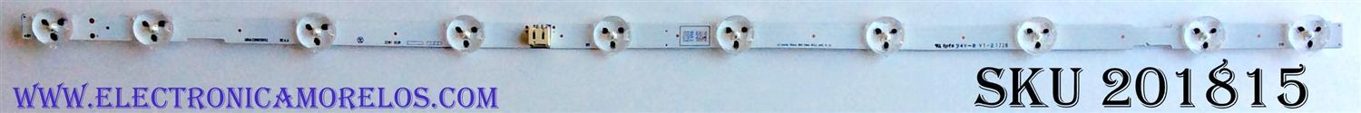 LED PARA TV / PHILIPS UDULED0GS052 / LG INNOTEK 32INCH_10EA FUNAI REV.A / UDULED0GS052 REV.A / 94V-0 VT-21738 / 32W1 / 0S1P / PANEL HV320WHB-N80 / U6FF2XG  / MODELOS 32PFL3901/F8 / 32PFL3901 / F8