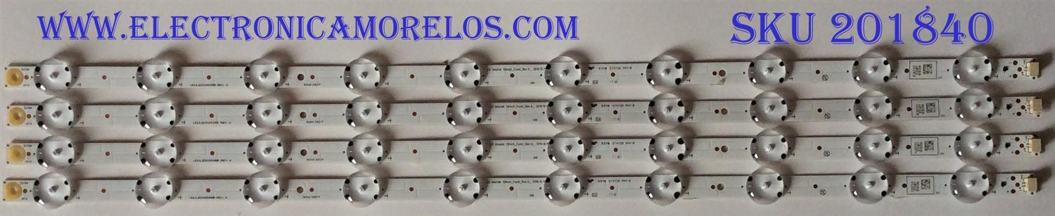 KIT DE LED'S PARA TV (4 PIEZAS) / LG / UDULED0GS066 REV.A  / LG INNOTEK 50INCH_FUNAI_REV.A_ 2016.10.11 / G066 / PANEL UAAUXG LG / MODELO 50PFL5602/F8