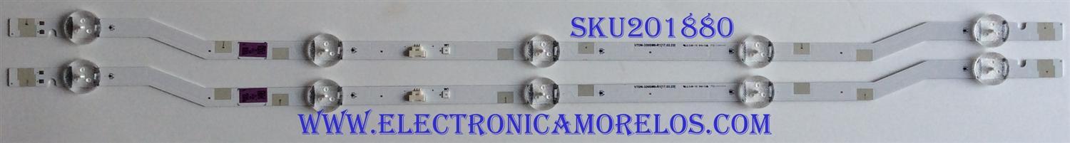 KIT DE LEDS ORIGINAL PARA TV SAMSUNG 2 PIEZAS / NUMERO DE PARTE  BN96-43703A / V7DN-320SM0-R1 / PANEL CY-JM032AGER3V / CY-JM032AGHV1A / MODELO UN32J4300DFXZA / UN32M4500FXZA