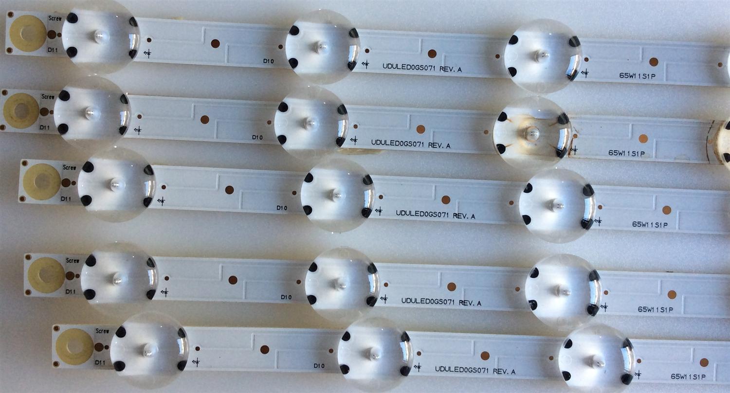 KIT DE LED'S  PARA TV ((INCOMPLETO)) / PHILIPS / UDULED0GS071 / LG INNOTEK 65INCH FUNAI_REV.A_ / 65W11S1P / PANEL UAD82XG / MODELO  65PFL5922/F8 - Imagen 4