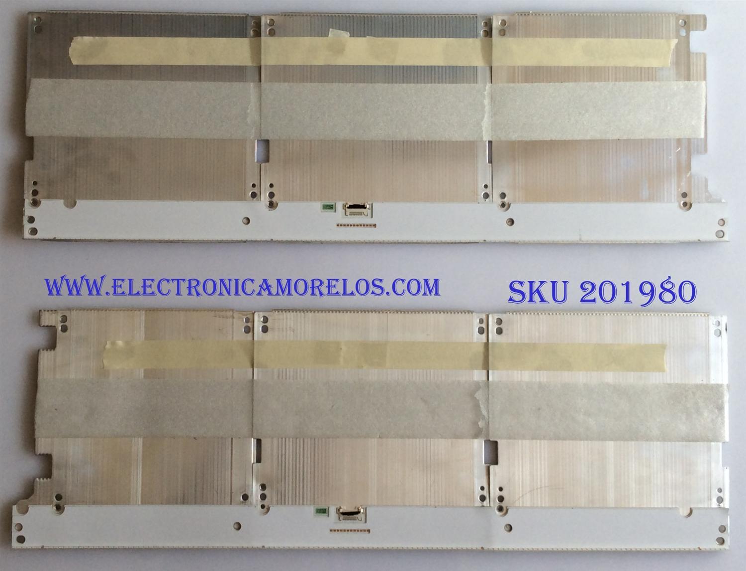 KIT DE LED'S PARA TV (2 PIEZAS) / SAMSUNG / BN96-42402A / 42402A / PANEL CY-QM055FLAV2H / MODELO QN55Q7FAMFXZA