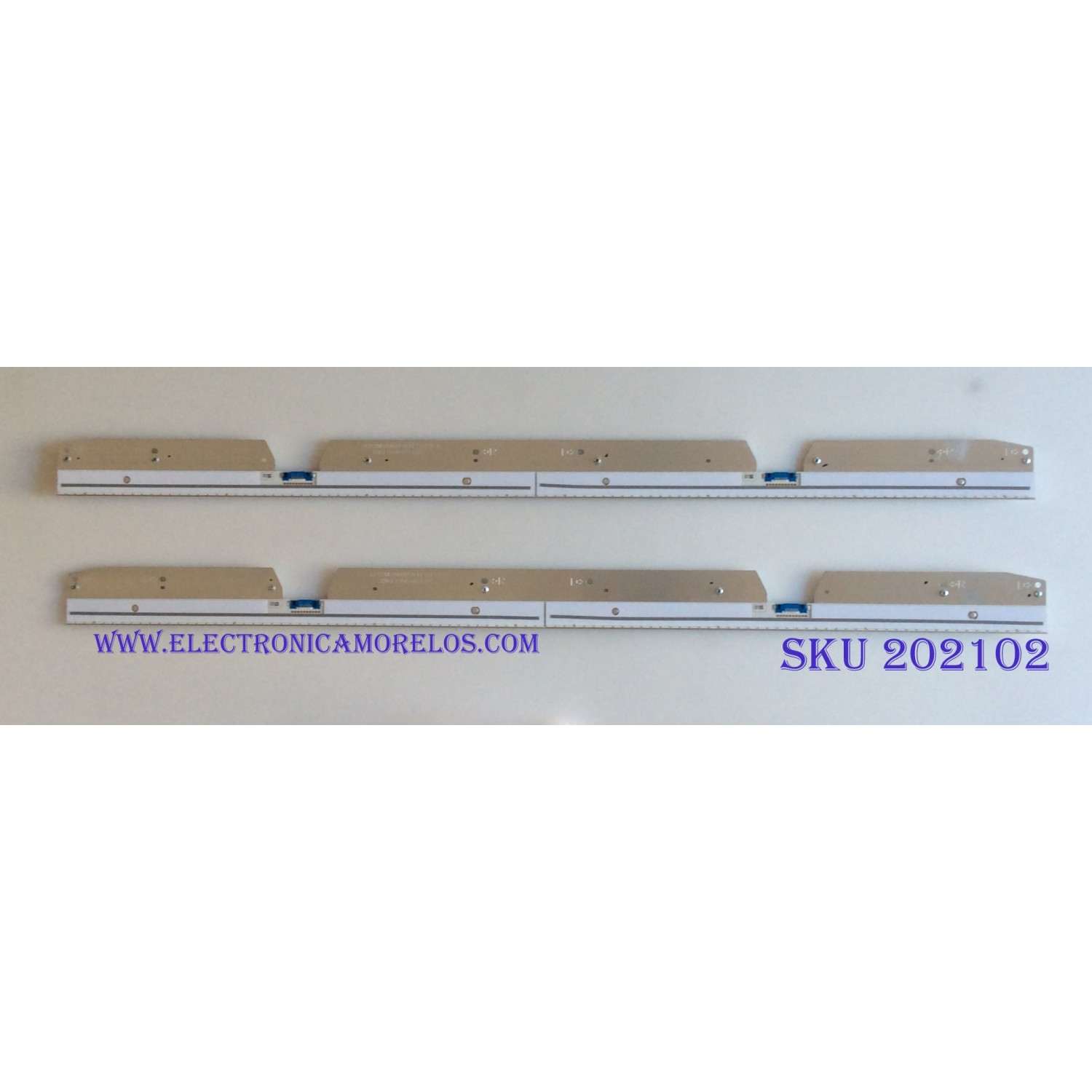 KIT DE LED'S PARA TV (2 PIEZAS) / SAMSUNG / 46026A  / BN61-15104X001AAHS / PANEL CY-SN082FLLV1H / CY-SN082FLLV2H / MODELO UN82NU8000F / 90CM X 6CM /
