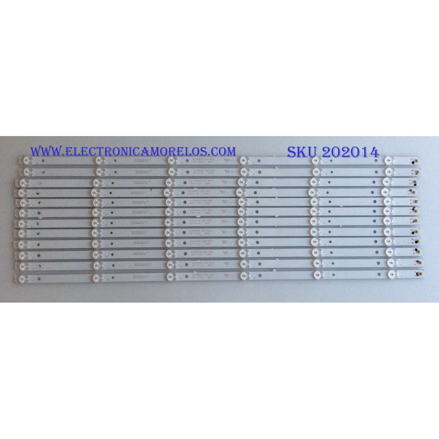 KIT DE LED'S PARA TV (12 PIEZAS) / VIZIO / DLED65CNC 12X6 0002 / 8149010065009 88 / PANEL HV650QUBN9A / MODELO 65"
