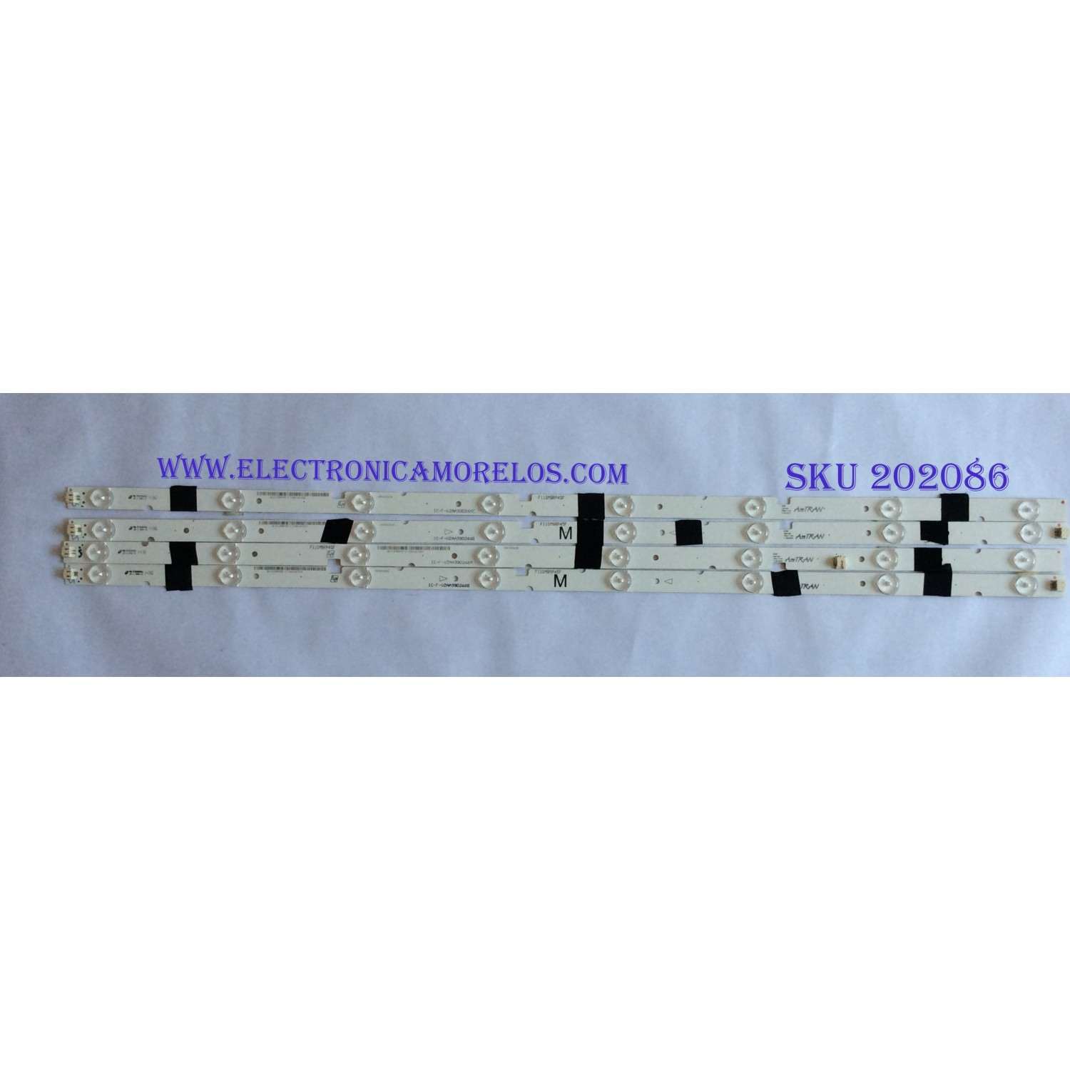 KIT DE LED'S PARA TV SHARP (4 PIEZAS) / NUMERO DE PARTE IC-F-VZAA39D266 / 0981010221 / IC-F-VZAA39D266C / 0981010221A4 / IC-F-VZAA39D266B / 0981010221A3 / IC-F-VZAA39D266B / 0981010221A3 / IC-F-VZAA39D266A / 0981010221A2 / MODELO LC-39LE551U    