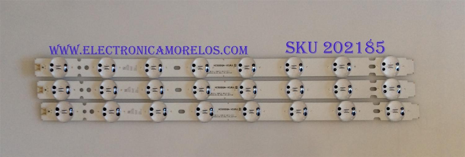 KIT DE LED'S PARA TV (3 PIEZAS) / LG / HC500DQN-VCUR/L / 20171120 / 50076 / MODELO 50LF6100 