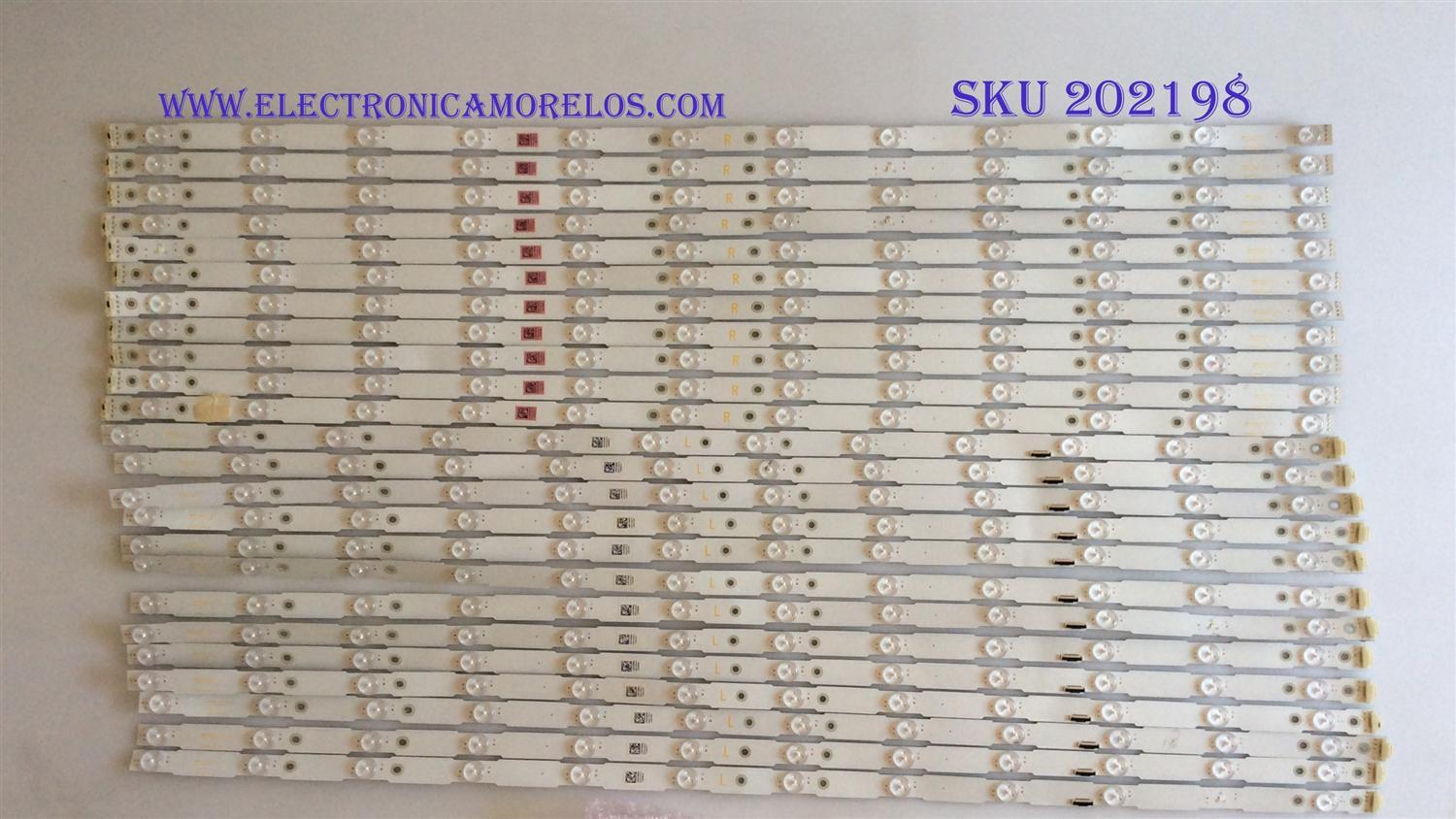 KIT DE LED'S PARA TV / SONY / 4HD12HD12 / JX85T06006 / PANEL T850QVF03.0 AU OPTRONICS / MODELO XBR-85X900F / NOTA IMPORTANTE : KIT CUENTA ORIGINALMENTE 26  PIEZAS ((INCOMPLETO 24  PIEZAS))     
