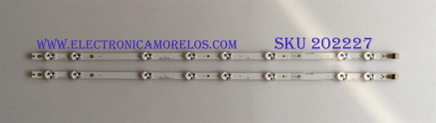 KIT DE LED'S PARA TV (2 PIEZAS) / UDULED0SM035 / 2014FUNAI32 3228 08 REV1.0 / 030337 / 030336 / 32W8S1P / MODELO LD320EM5