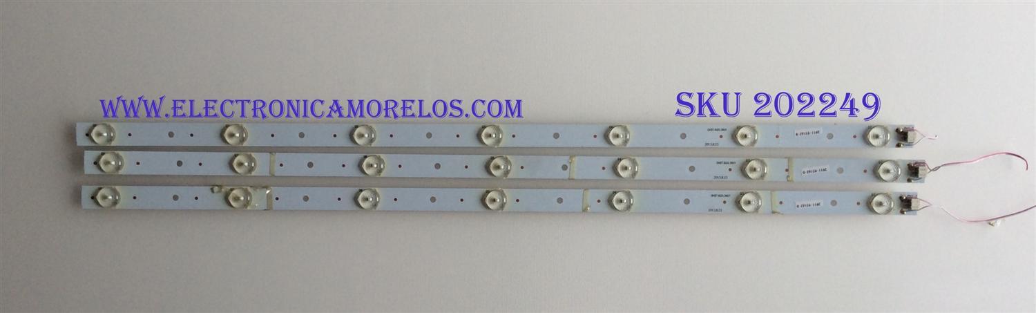 KIT DE LED´S PARA TV ( 3 PIEZAS ) / APEX/ 391-92162-D1 / GKB7.820.3801 / MODELO LE3242