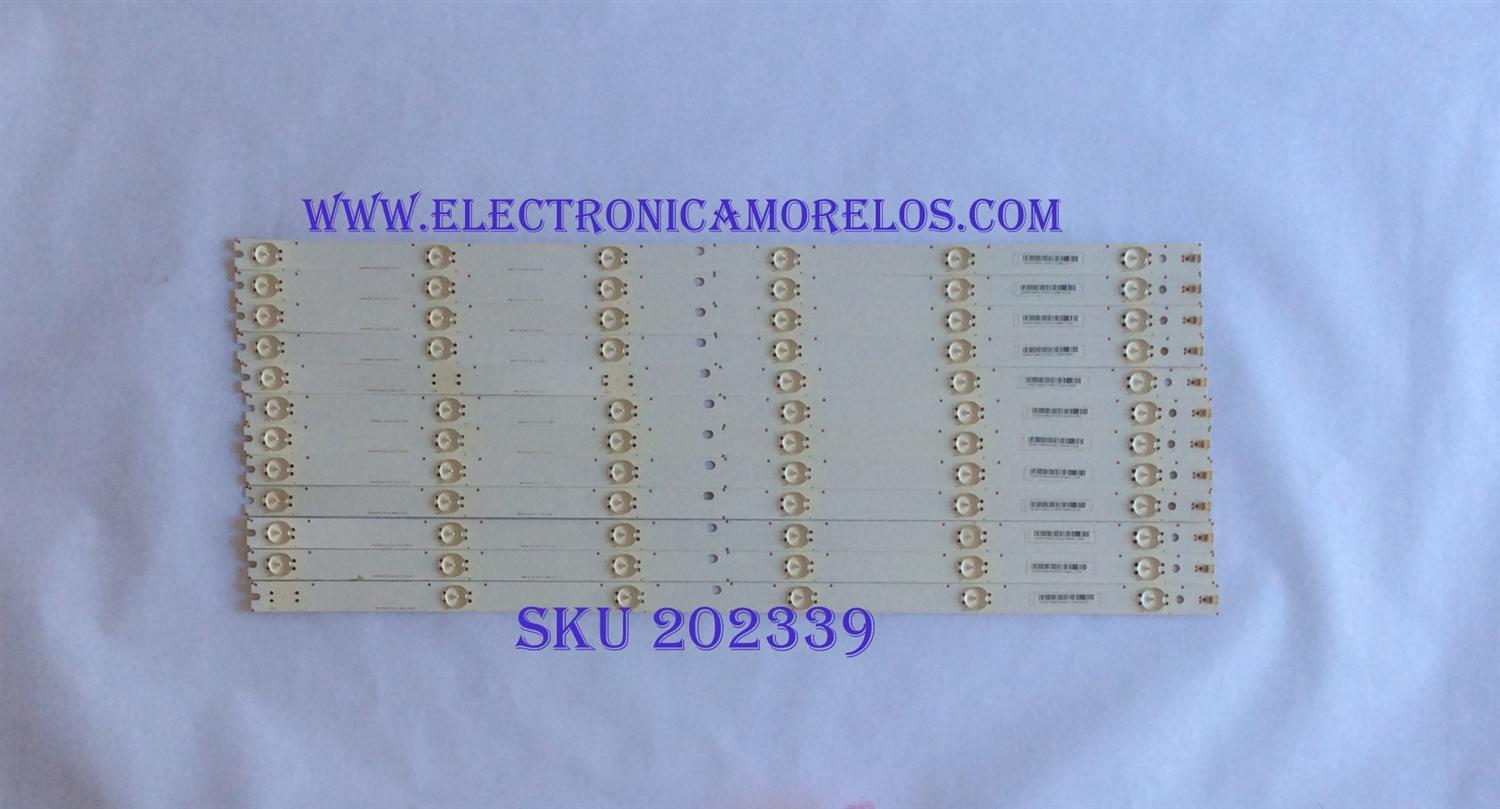 KIT DE LED´S PARA TV ( 12 PIEZAS ) / VIZIO / SVA650A04 / SVA650A04_REV01_6LED_140212 / SD65T06E01 / PANEL T650HVN05.9 / MODELO E650i-A2 LWJAOZCQ / E650I-B2 LWJARMAR / E650I-B2 LWJARMAQ / D650I-B2 LWJARPAQ / D650I-B2 LWZARPAQ 