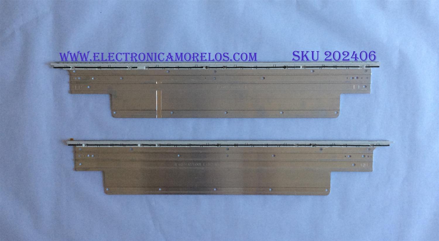 KIT DE LED'S PARA TV (2 PIEZAS) / SONY / 61.P8301G001 / 61.P8302G001 / 13521A / 13523B / CMKM-MB2CS / PANEL YLV5522-02N / MODELO KDL-55W900A / 70 CM X 12 CM / 