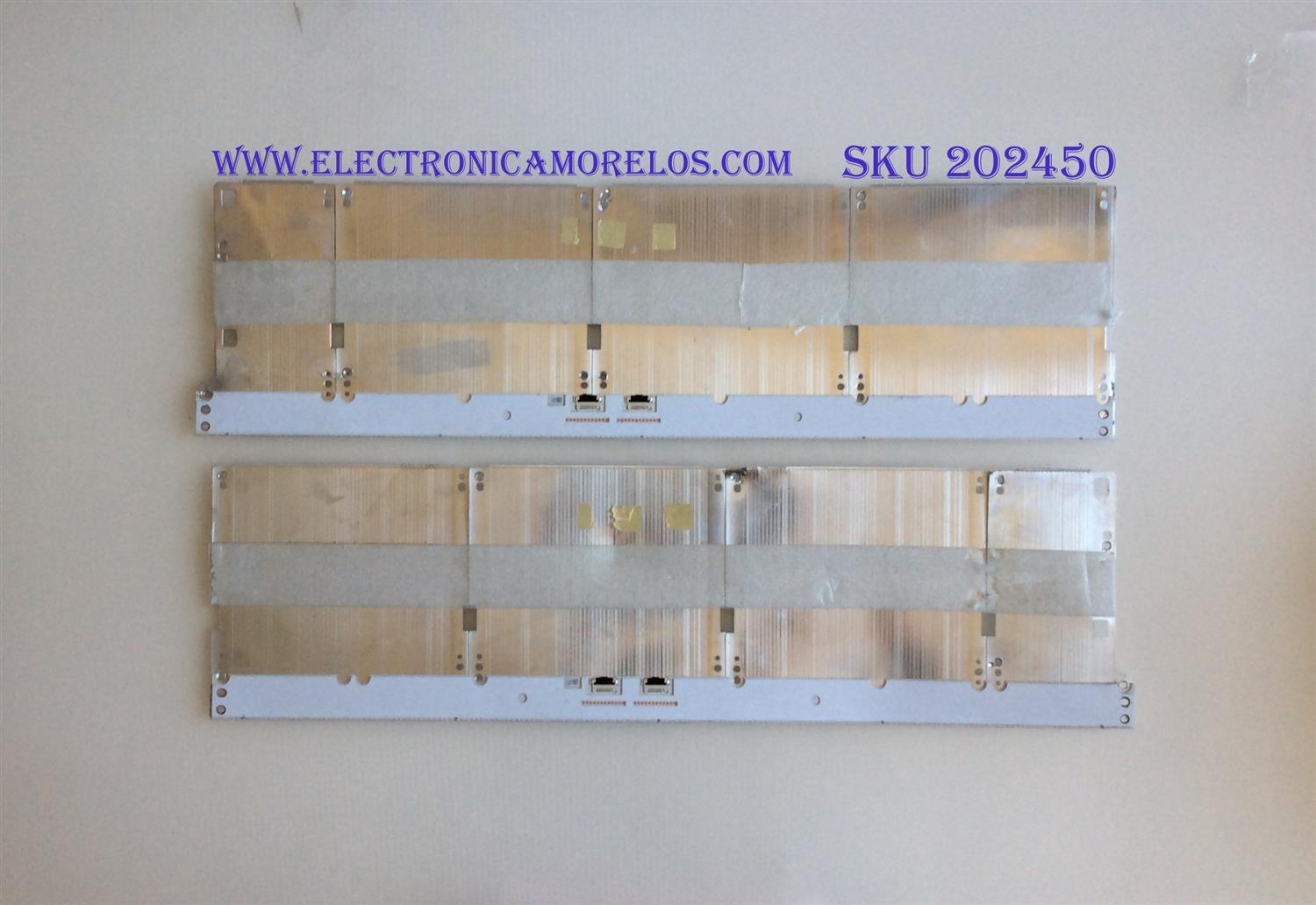 KIT DE LED´S PARA TV ( 2 PIEZAS ) / SAMSUNG / BN96-42156A / PANEL CY-QM065FLLV2H / MODELO QN65Q7FAMFXZA FA02 / QN65Q7CAMFXZA / MAS MODELOS EN DESCRIPCION / 71 CM X 20 CM / 