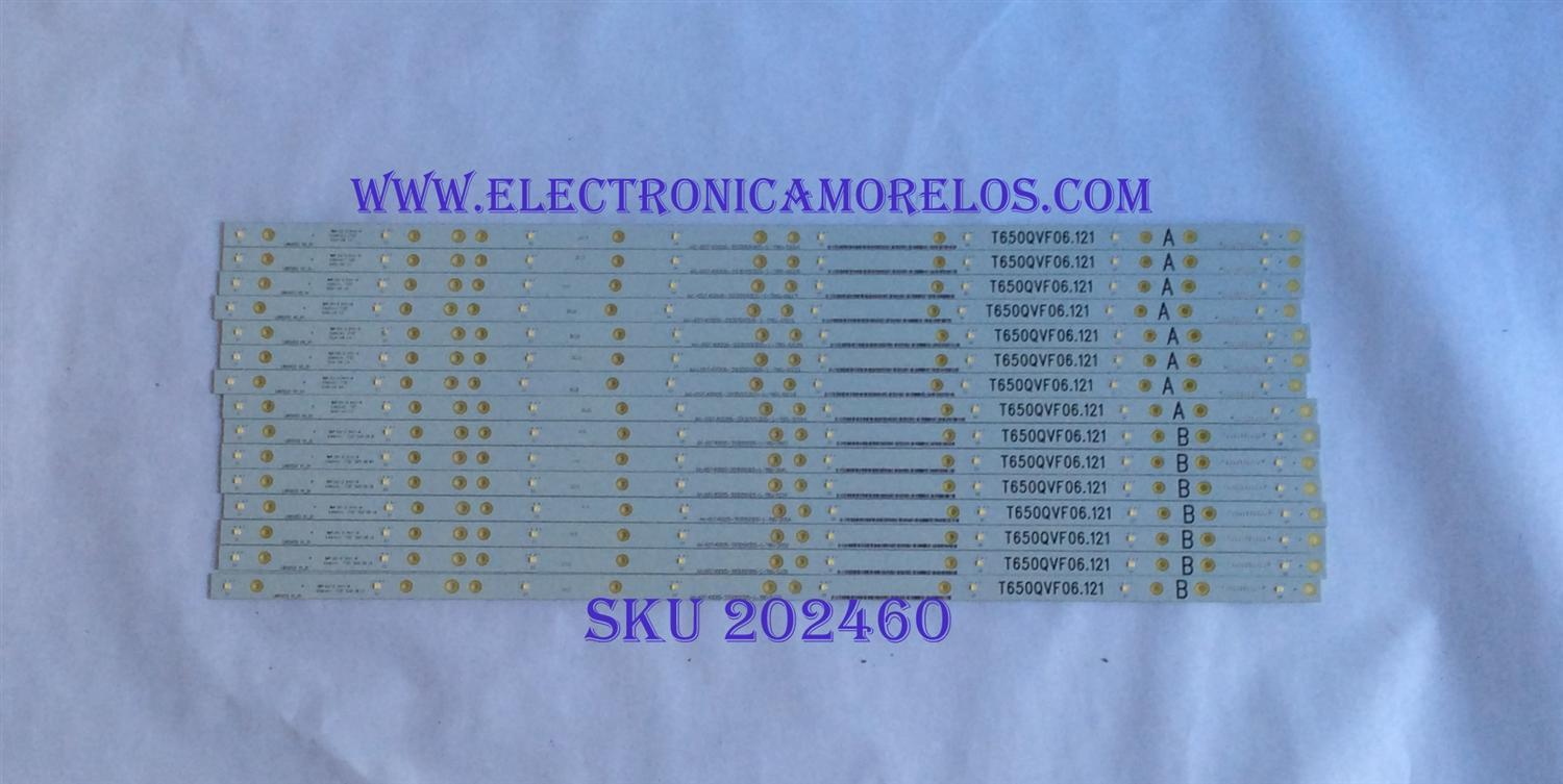 KIT DE LED'S PARA TV / VIZIO / T650QVF06.121 / LB65053 / PANEL T650QVF06 / MODELO P65-E1