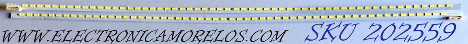 KIT DE LED´S PARA TV (2 PIEZAS) / JVC FN1CID640B / 42¨ V6 EDGE FHD REV1.0 1 L-TYPE / 42¨ V6 EDGE FHD REV1.0 1 R-TYPE / FN 1CID 640 B / PANEL LC420EUH (RD)(A1) / MODELO JLE42BC3001