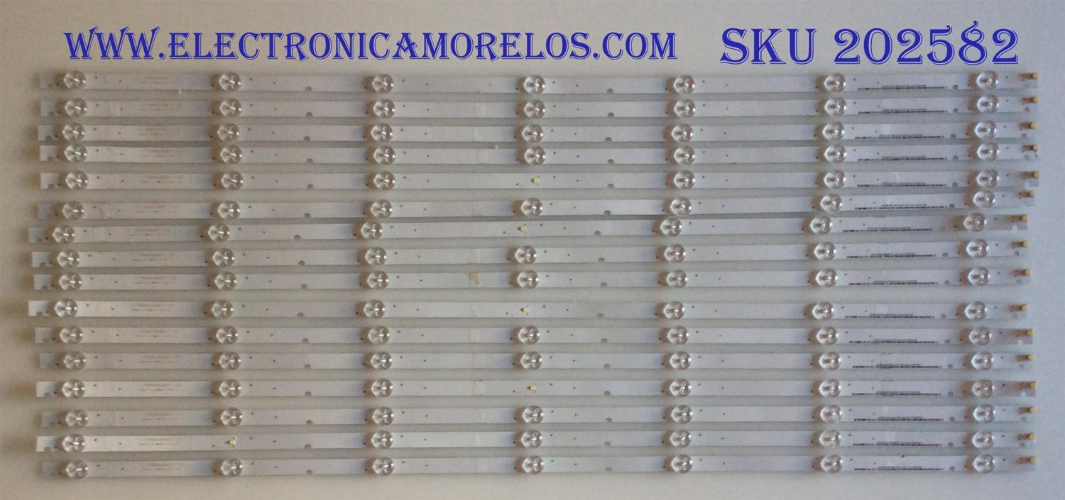 KIT DE LED´S PARA TV VIZIO (16 PIEZAS) / I-7500WS80071-V3 / PANEL LC750EQY  (SK)(A1) / MODELO E75-F2 LWZJWWMU