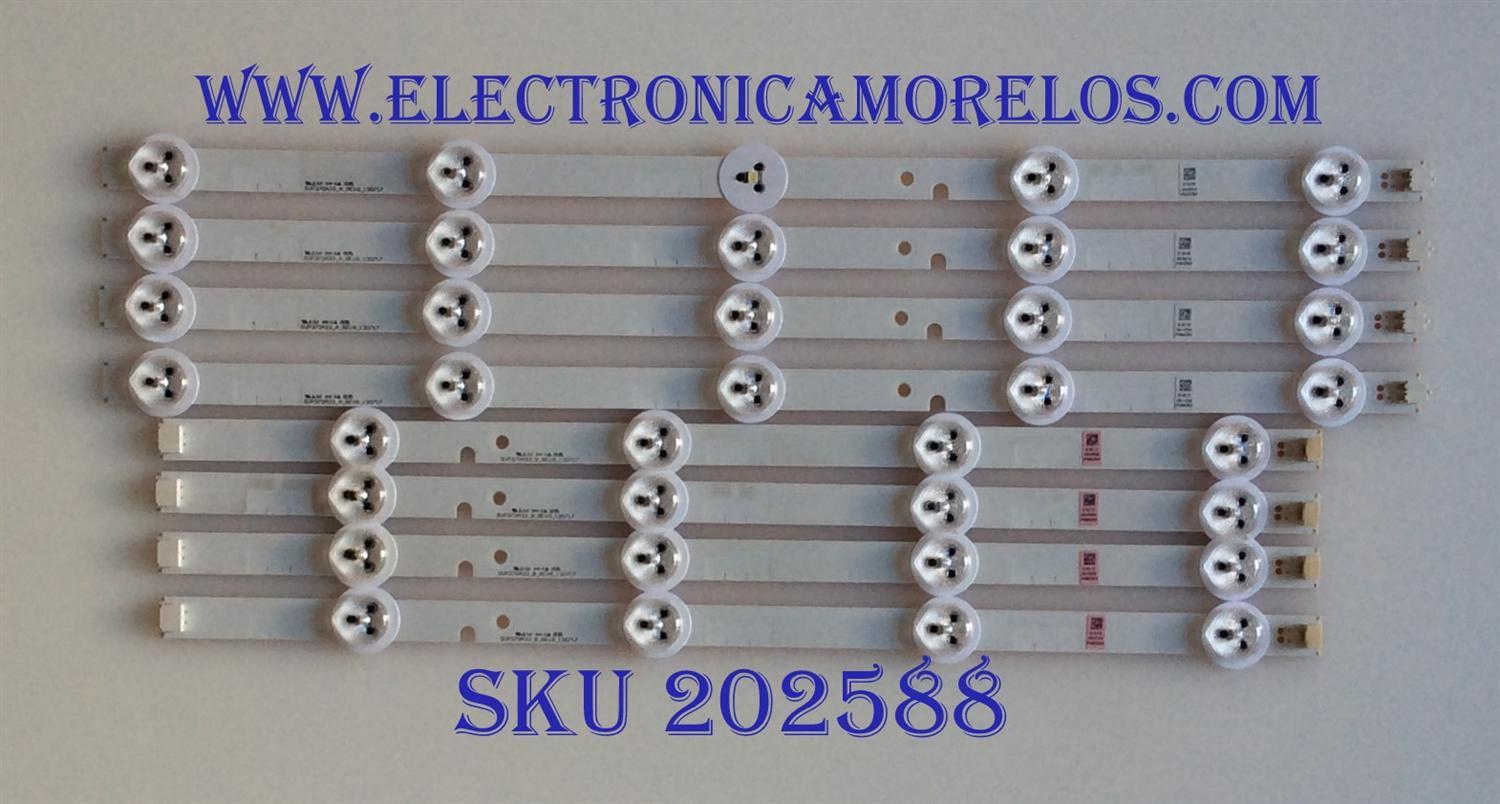 KIT DE LED´S PARA TV INSIGNIA (8 PIEZAS) / SVP370A33 / SVP370A33_A_REV6_130717 / P4ACB2 / E1012 / MODELO NS-37D20SNA19